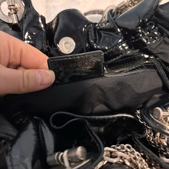 Dior Pre-owned 2003 Black Patent Le Trente Handbag - Picture 7 of 8
